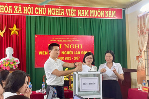 TRƯỜNG THCS VÂN NHAM TỔ CHỨC THÀNH CÔNG HỘI NGHỊ VIÊN CHỨC, NGƯỜI LAO ĐỘNG NĂM HỌC 2026 - 2027